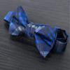 Spring Notion Boy's Plaid Woven Bow Tie Navy Small view 2