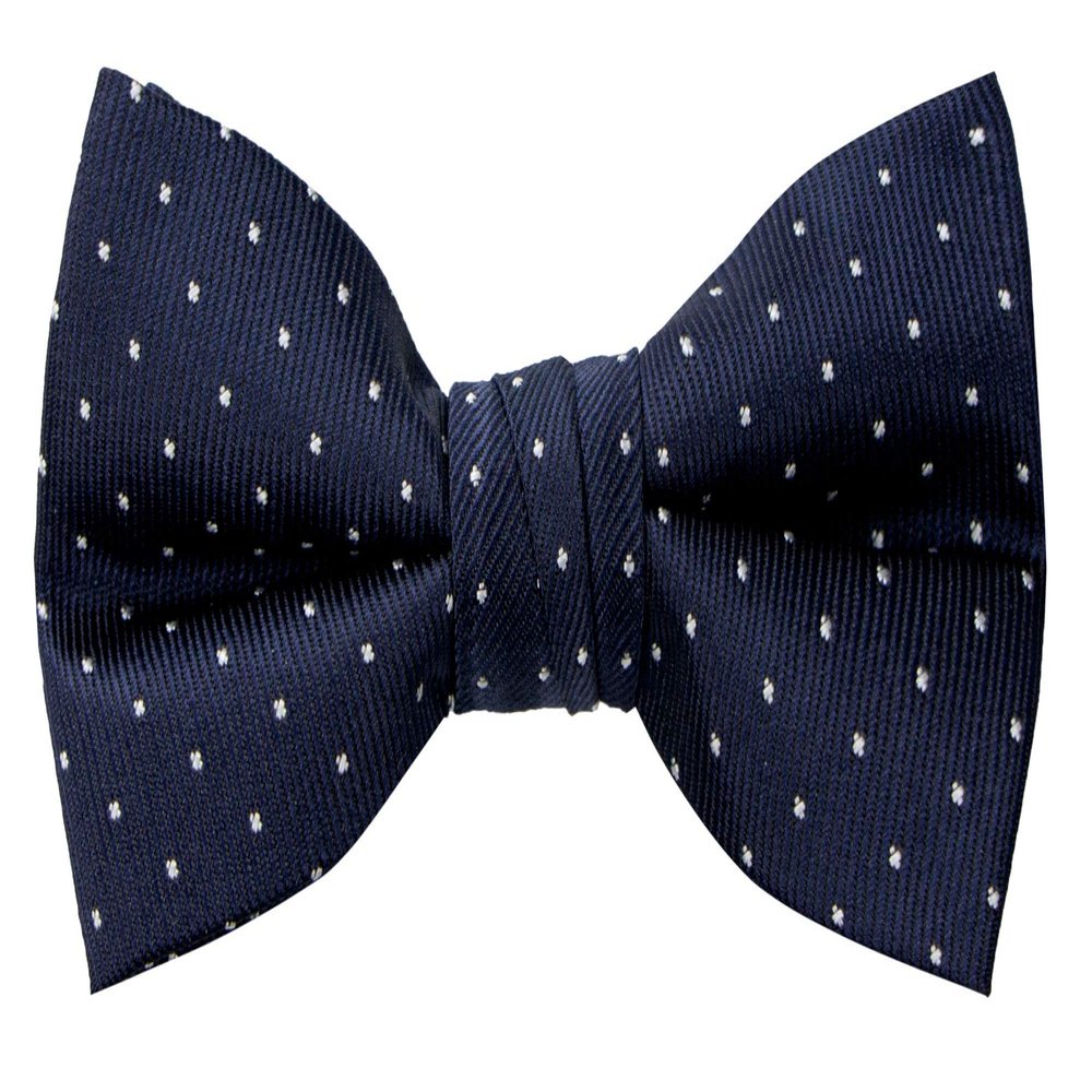 Spring Notion Boy's Dotted Woven Bow Tie Navy Medium