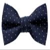 Spring Notion Boy's Dotted Woven Bow Tie Navy Medium view 1