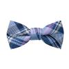 Spring Notion Boy's Tartan Plaid Woven Bow Tie Purple Large view 1