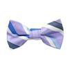 Spring Notion Boy's Striped Woven Bow Tie Lilac Medium view 1