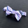 Spring Notion Boy's Striped Woven Bow Tie Lilac Medium view 2