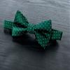 Spring Notion Boy's Dotted Woven Bow Tie Emerald X-Large view 2