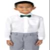 Spring Notion Boy's Dotted Woven Bow Tie Emerald X-Large view 4