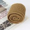 Aisi Mily Children Scarf Kids Winter Warm Knit Scarves Fashion Solid Color Boys Girls Cable Scarf Coffee view 2