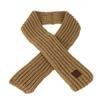 Aisi Mily Children Scarf Kids Winter Warm Knit Scarves Fashion Solid Color Boys Girls Cable Scarf Coffee view 4