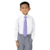 Spring Notion Boy's Textured Woven Zipper Tie Purple Medium view 3