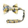 Spring Notion Boy's Tartan Plaid Woven Bow Tie Brown Large view 3