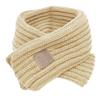 Mily Children Scarf Kids Winter Warm Knit Scarves Fashion Solid Color Boys Girls Cable Scarf Beige view 1