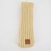 Mily Children Scarf Kids Winter Warm Knit Scarves Fashion Solid Color Boys Girls Cable Scarf Beige view 3