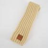 Mily Children Scarf Kids Winter Warm Knit Scarves Fashion Solid Color Boys Girls Cable Scarf Beige view 4