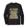45 Year Anniversary T Shirt 45th Wedding Gift Couples LS view 1