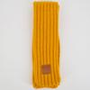 Mily Children Scarf Kids Winter Warm Knit Scarves Fashion Solid Color Boys Girls Cable Scarf Yellow view 2