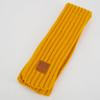 Mily Children Scarf Kids Winter Warm Knit Scarves Fashion Solid Color Boys Girls Cable Scarf Yellow view 3