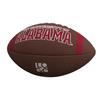 Logo Brands NCAA Alabama Crimson Tide Full-Size Compsite Football  Team Color Stripe Design | Durable Composite Leather with Grip Laces | Great for Tailgates view 2