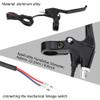 Asixx Brake Lever Set, Bicycle Bike Hand Brake Lever, 1 Pair Durable 2 Wires Left & Right E-Bike Bicycle Electric Brake Lever Replacement Parts view 4