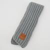 Mily Children Scarf Kids Winter Warm Knit Scarves Fashion Solid Color Boys Girls Cable Scarf Gray view 3