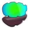 Mryok+ Polarized Replacement Lenses for Oakley Split Jacket Vented OO9099 - Emerald Green view 1