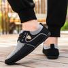 Men Casual Canvas Shoes Men's Flat Jogging Driving Shoes Light Blue view 4
