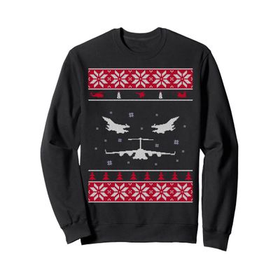 Air Force Ugly Christmas Sweatshirt Xmas Costume Sweatshirt