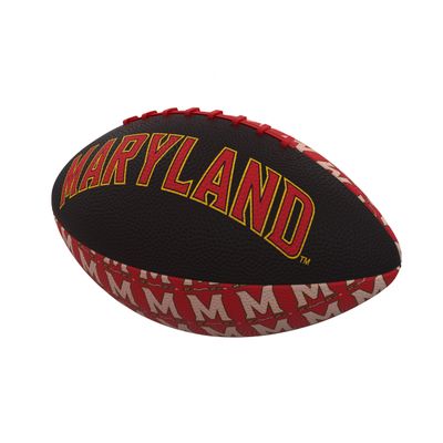 Logo Brands NCAA Maryland Terrapins Repeating Mini-Size Rubber Football, Team Color