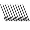 LBY 10pcs Heavy-Duty Solid Steel Tent Stakes, 20cm(7.87'') Camping Ground Anchors, Steel System Outdoor Tent Nail, 45# Steel (Black) view 4