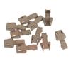 10 PCS Zipper Pull Cord Lock Cord Ends Buckle Shoes Backpack, Brown, 3.5x1.7cm view 1