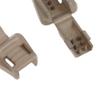 10 PCS Zipper Pull Cord Lock Cord Ends Buckle Shoes Backpack, Brown, 3.5x1.7cm view 2