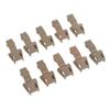 10 PCS Zipper Pull Cord Lock Cord Ends Buckle Shoes Backpack, Brown, 3.5x1.7cm view 3