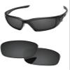 PapaViva Replacement Lenses for Oakley Scalpel OO9095/Scalpel Asian Fit OO9134 Sunglass Solid Black Non-polarized view 1