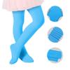 Century Star Girls Ballet Tights Toddler-Super Soft Footed Dance Tights for Kids 1 Pack Blue 9-14 Years view 4