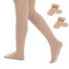 Century Star Girls Ballet Tights Toddler-Super Soft Footed Dance Convertible Tights for Kids 2 Pack Nude 9-14 Years view 1