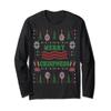 Funny Bacon Lover Ugly Christmas Sweater Party Shirts Long Sleeve T-Shirt view 1