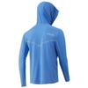 Huk Men's Icon X Hoodie | Long-Sleeve Performance Shirt with UPF 30+ Sun Protection, Carolina Blue, Small view 2