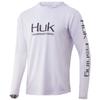 Huk Men's Icon X Hoodie | Long-Sleeve Performance Shirt with UPF 30+ Sun Protection, Carolina Blue, Small view 4