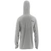 Huk Men's Icon X Hoodie | Long-Sleeve Performance Shirt with UPF 30+ Sun Protection, Gray, Small view 2