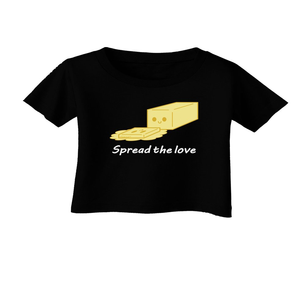 Butter - Spread The Love Infant T-Shirt Dark Black - 06Months