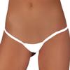 ETAOLINE Women's Low Rise Micro Back G-string Thong Panty Underwear (S, White 1) view 2