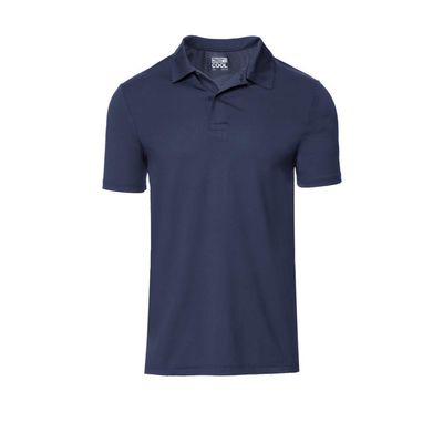 32 Degrees Mens Wicking Golf Performance Polo Shirt, Ht Navy, Medium