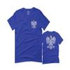 0083. Poland Pride Vintage Style Retro Polish Eagle Flag Polska Soccer for Men T Shirt (Royal 2X-Large)