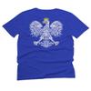0083. Poland Pride Vintage Style Retro Polish Eagle Flag Polska Soccer for Men T Shirt (Royal 2X-Large) view 3