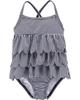 Carter's Baby Girl's Two-Piece Swimsuit Swimwear, Blue Stripe, 6 Months