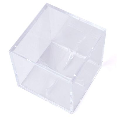 ChalkTalkSPORTS Square Acrylic Ball Display Cube | Clear Protective Case | 3-Pack