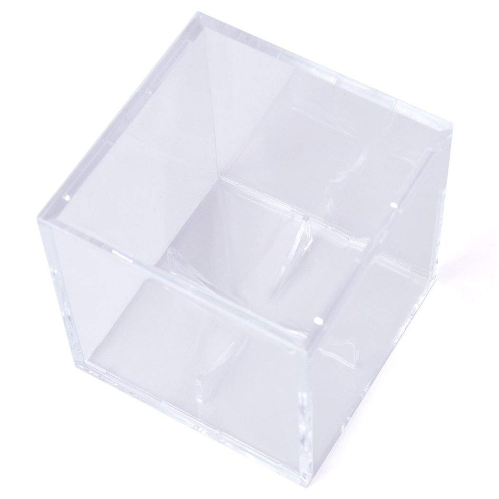 ChalkTalkSPORTS Square Acrylic Ball Display Cube | Clear Protective Case | 3-Pack