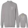 0083. Poland Pride Vintage Style Retro Polish Eagle Flag Polska Soccer Men's Crewneck Sweatshirt (Light Gray Small) view 1