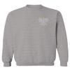 0083. Poland Pride Vintage Style Retro Polish Eagle Flag Polska Soccer Men's Crewneck Sweatshirt (Light Gray Small) view 2