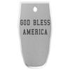NDZ Performance Magazine Base Plate for Smith & Wesson SD9, SD9 2.0, SD9 VE in 9mm Laser Engraved Anodized Aluminum in Silver - God Bless America Text view 1