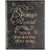 Corporate Appreciation Plaques - 7 x 9 Sponsor Award Black Marbleized Recognition Trophy Plaque Award Prime view 1