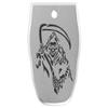 NDZ Performance Magazine Base Plate for Smith & Wesson SD9, SD9 2.0, SD9 VE in 9mm Laser Engraved Anodized Aluminum in Silver - Grim Reaper 2 view 1