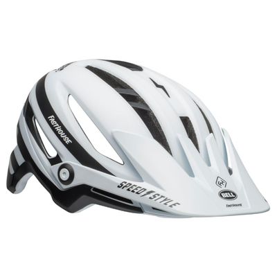 BELL Sixer MIPS Adult Mountain Bike Helmet - Fasthouse Stripes Matte White/Black (2024), Small (52-56 cm)